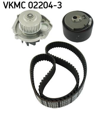 Kit De Distribution SKF VKMC 02204-2 Avec Pompe à Eau – Remplacement Complet Courroie, Galets, Pompe à Eau AquaMax